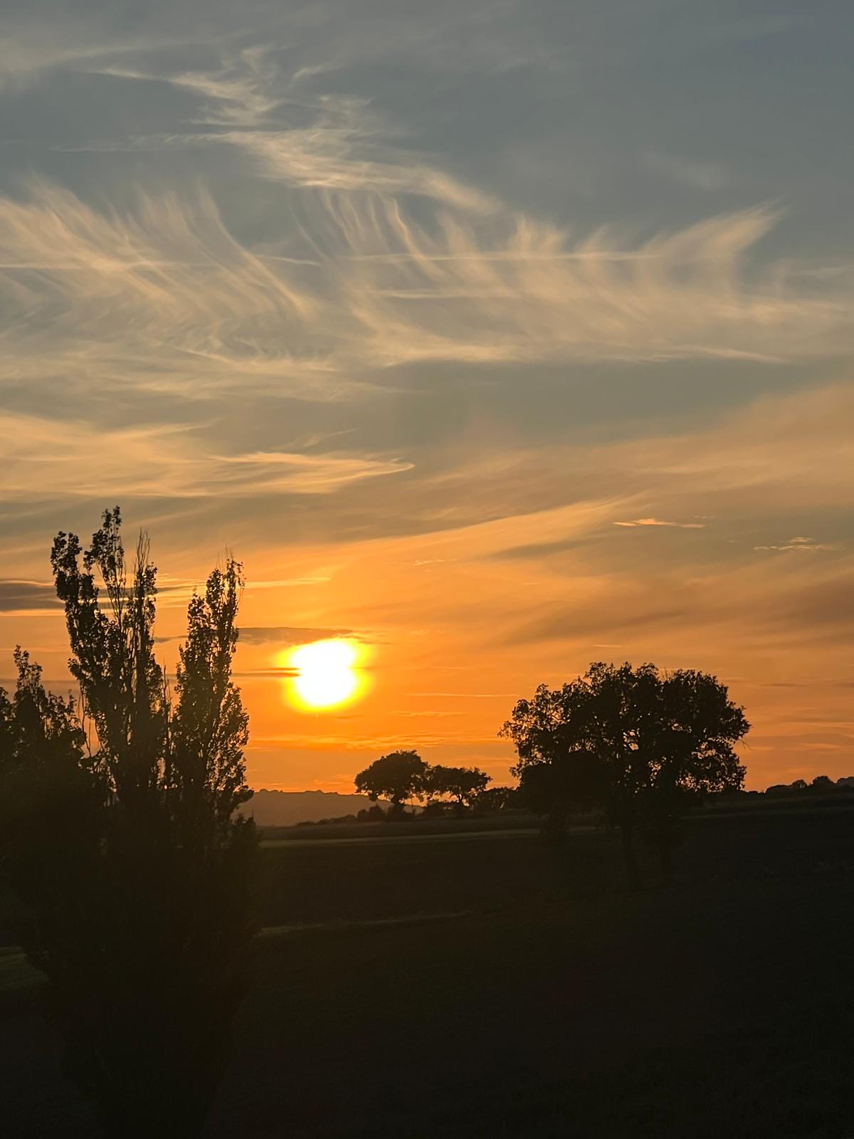 Tramonto sulla campagna umbra — La Grande Quercia Montefalco